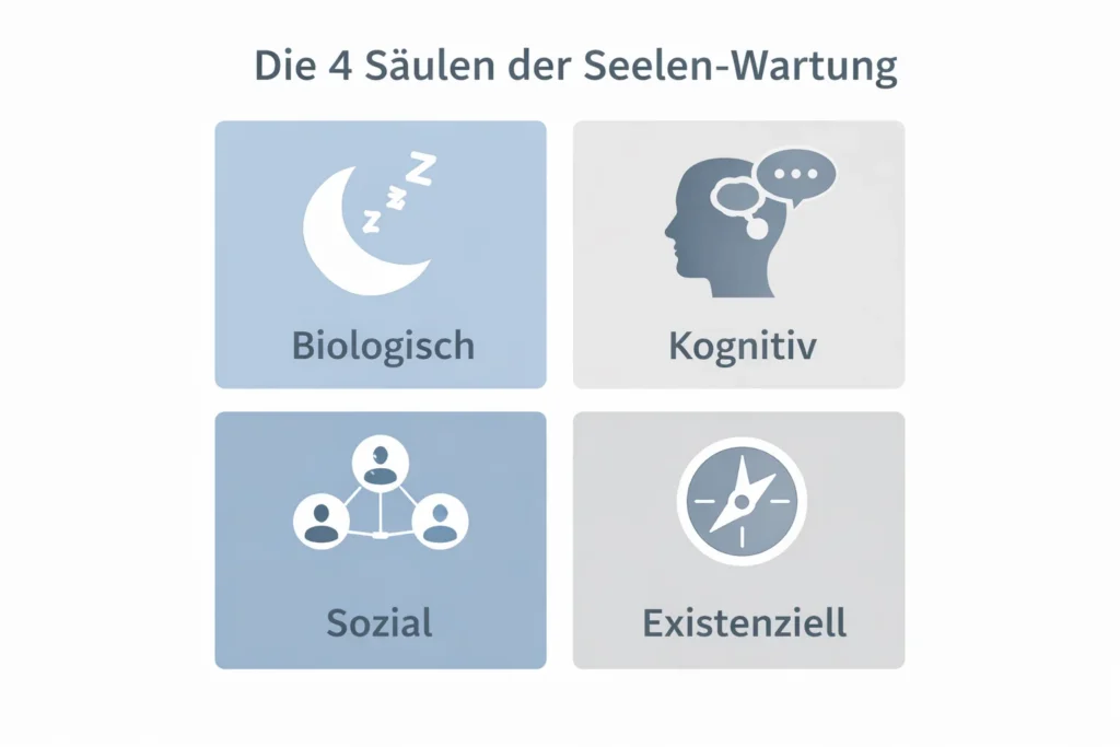 Die 4 Säulen der Seelen-Wartung