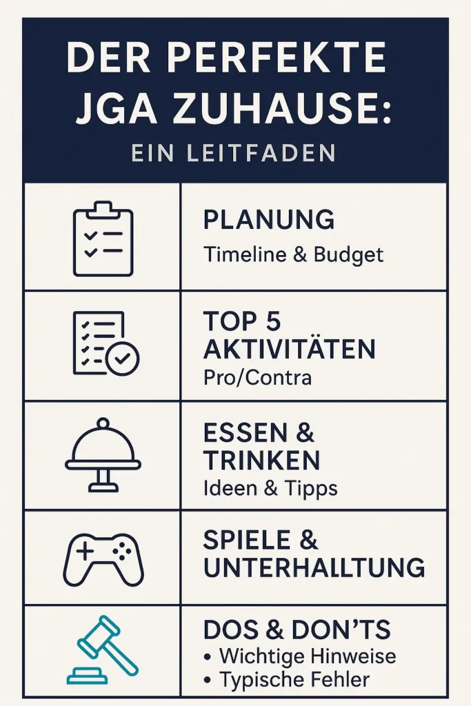 Junggesellenabschied Ideen Zuhause: Genial Feiern! Der perfekte JGA Zuhause