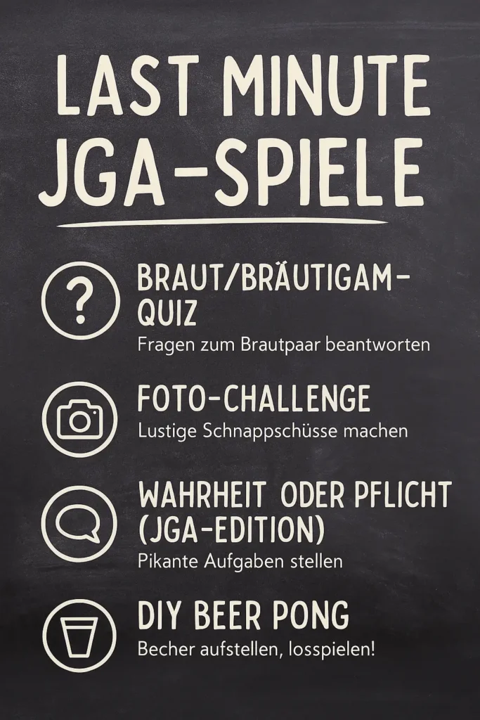 Junggesellenabschied Ideen Zuhause: Genial Feiern! Last Minute JGA-Spiele