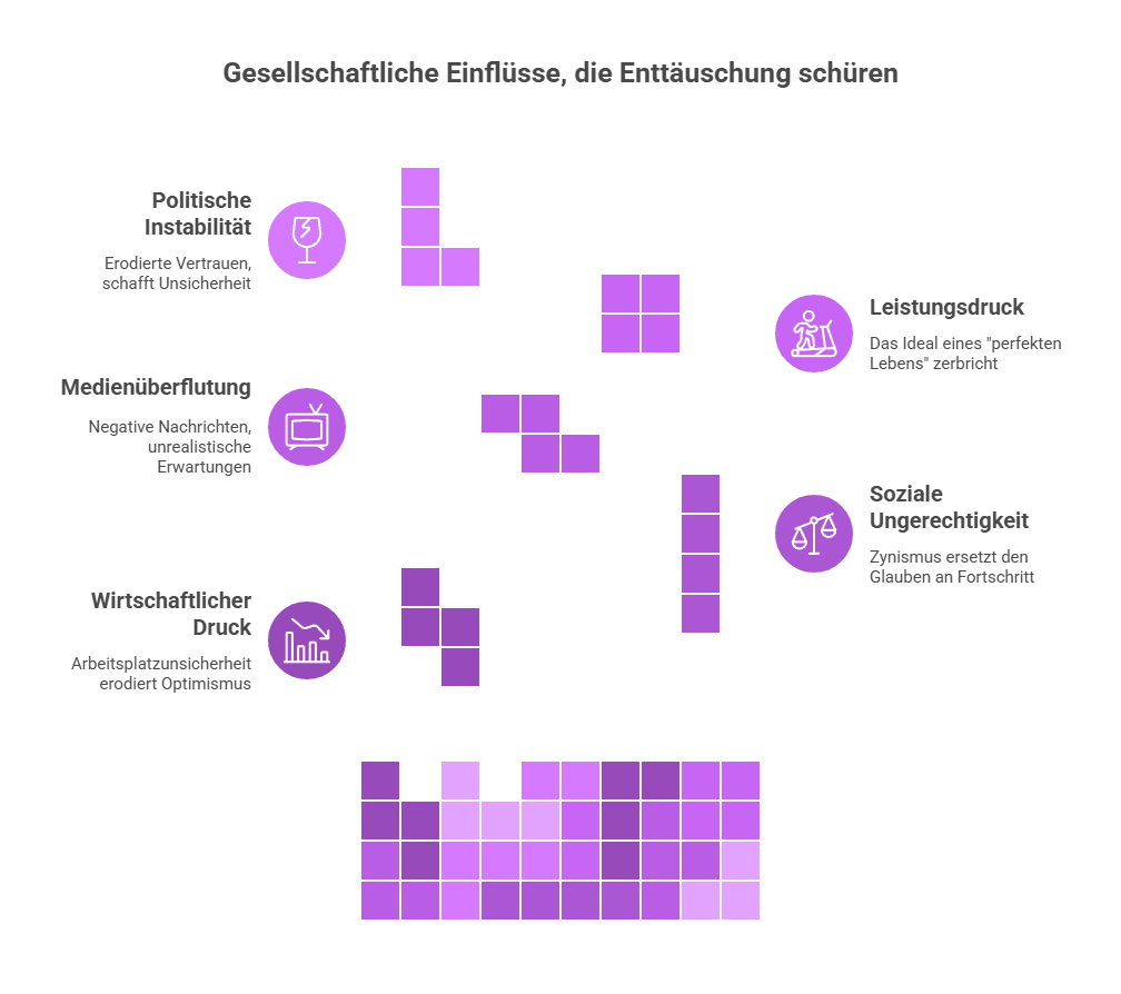 Vom Leben enttäuscht und desillusioniert: Wege zurück! Gesellschaftliche Einflüsse: Wenn der Druck von außen kommt
