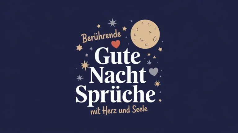 Berührende Gute Nacht Sprüche mit Herz und Seele