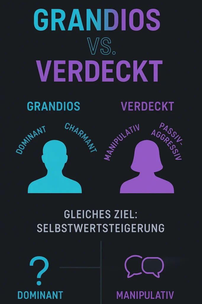 Zwei Narzissten in einer Beziehung: Eine explosive Mischung Grandios vs. Verdeckt,Zwei Narzissten in einer Beziehung