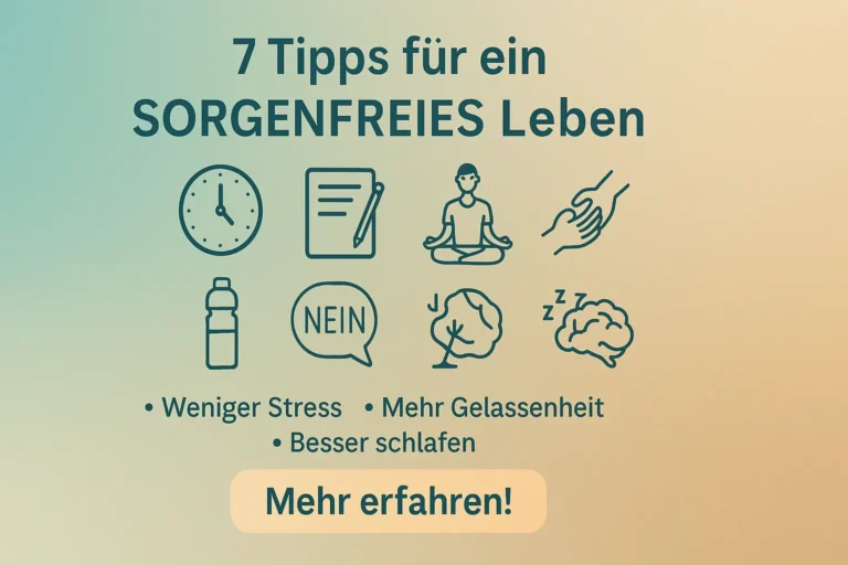 7 Tipps um sorgenfrei durchs Leben zu schreiten