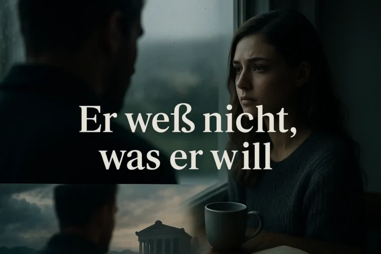 Er weiß nicht was er will