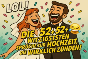 100+ Lustige Sprüche zur Hochzeit | Hochzeitswitz für Glückwünsche Lustige Sprüche zur Hochzeit