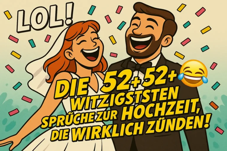 Lustige Sprüche zur Hochzeit