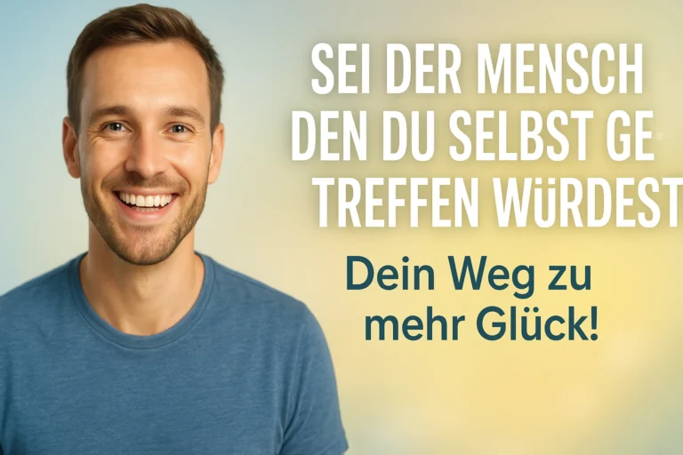 SEI DER MENSCH DEN DU SELBST GERNE TREFFEN WÜRDEST