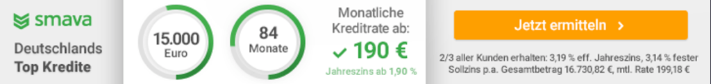 Top Künstige Kredite bei Smava