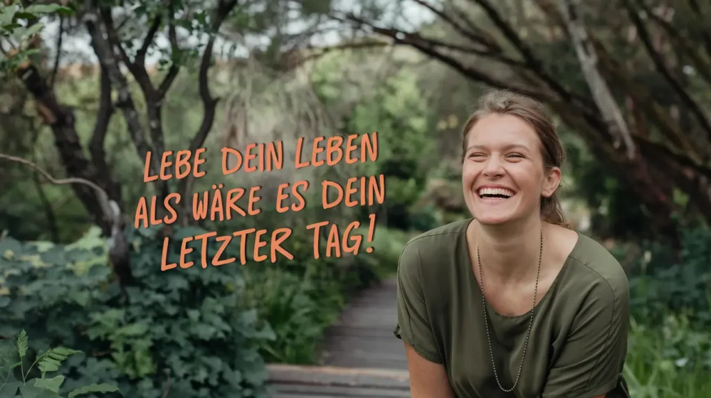 Lebe dein Leben als wäre es dein letzter Tag!