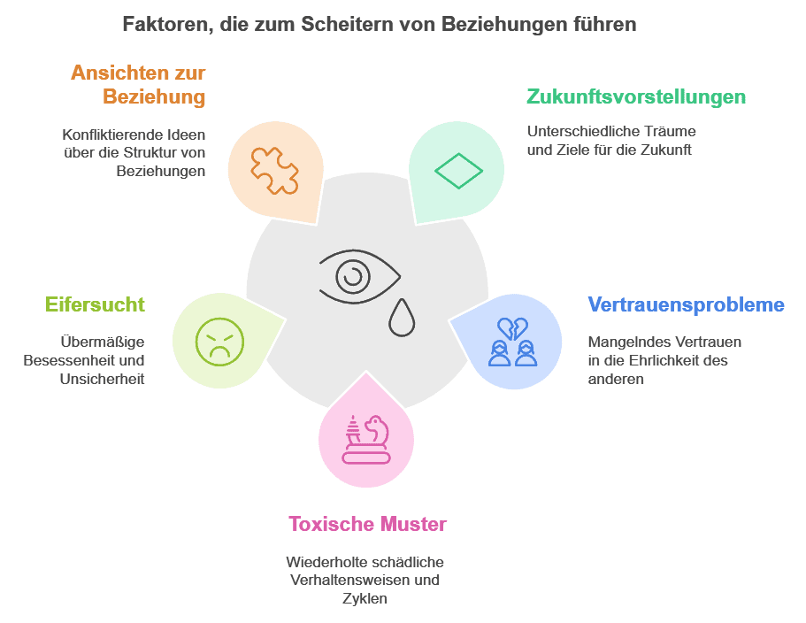 Faktoren die zum Scheitern von Beziehungen führen