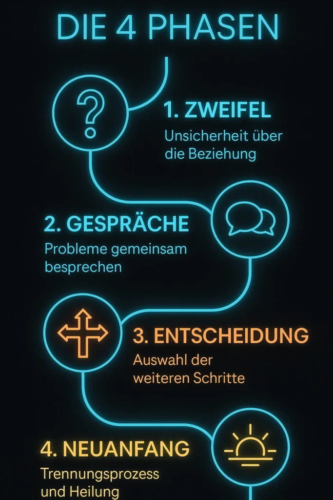 Beziehung zu Ende trotz Liebe: Ein ehrlicher Leitfaden Trennung trotz Liebe: Die 4 Phasen