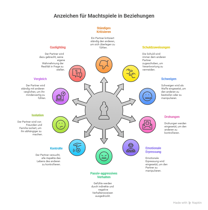 Die Machtspiele in der Beziehung: Wie sie unsere Liebe beeinflussen 10 Anzeichen für Machtspiele