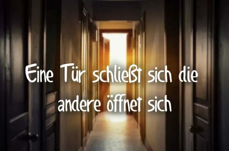Eine Tür schließt sich die andere öffnet sich