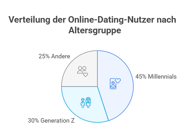 10 Anzeichen: Den richtigen Partner erkennen leicht gemacht! Verteilung der Online-Dating-Nutzer nach Altersgruppe