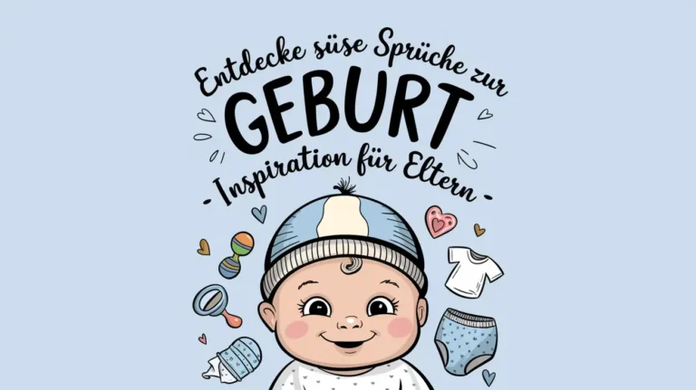Süße Sprüche zur Geburt: Glückwünsche, Babyzitate und Karten Süße Sprüche zur Geburt