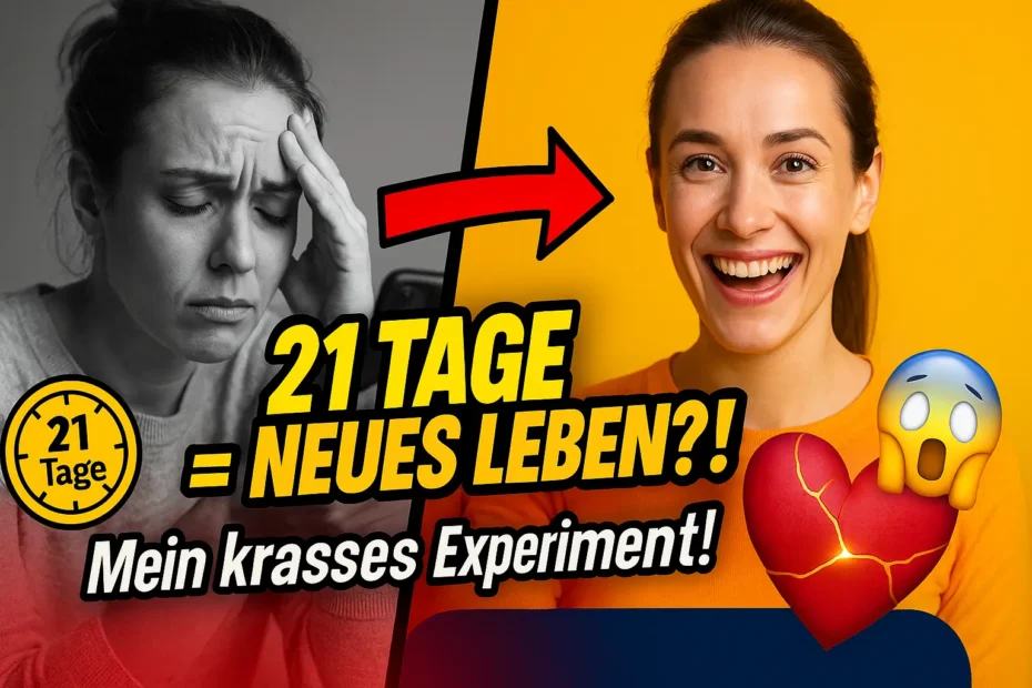 Wie ich in 21 Tagen endlich mein Leben umgekrempelt habe