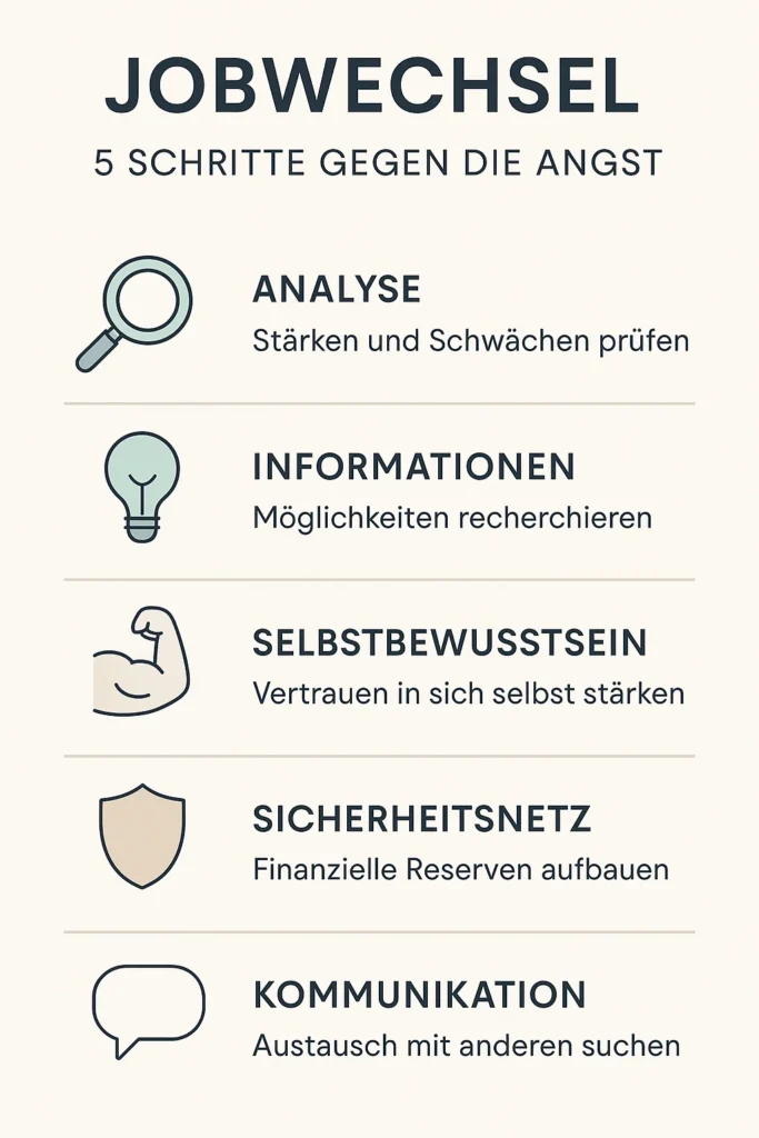 Angst vor dem Jobwechsel: So überwindest du deine Unsicherheit 5 Schritte, um deine Angst vor dem Jobwechsel zu überwinden
