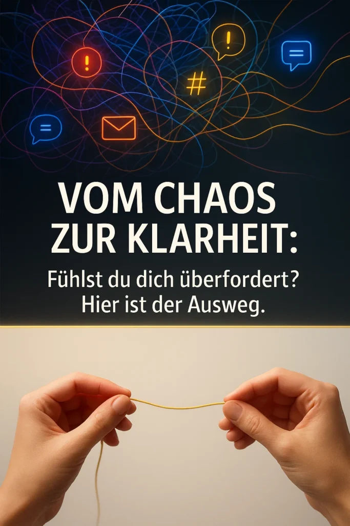 Warum du dich oft überfordert fühlst: Gründe & einfache Lösungen Vom Chaos zur Klarheit: Fühlst du dich überfordert?