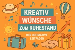 Kreative Wünsche zum Ruhestand