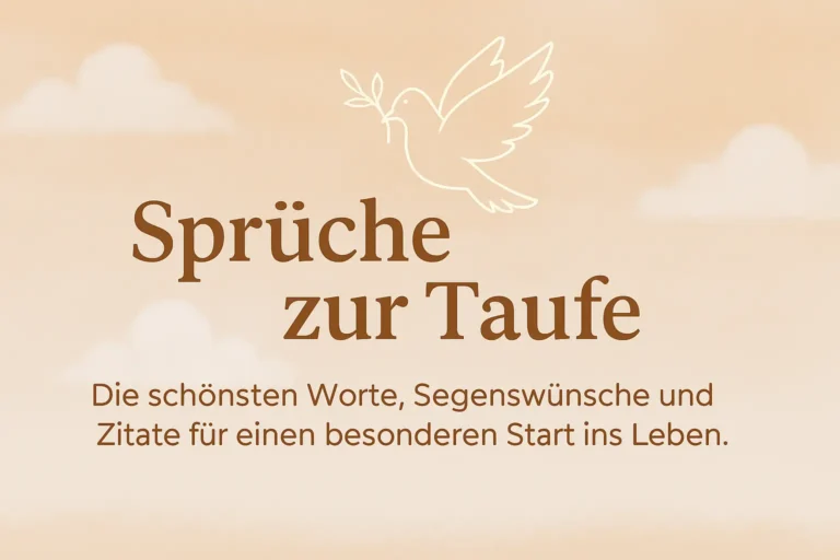 Sprüche zur Taufe