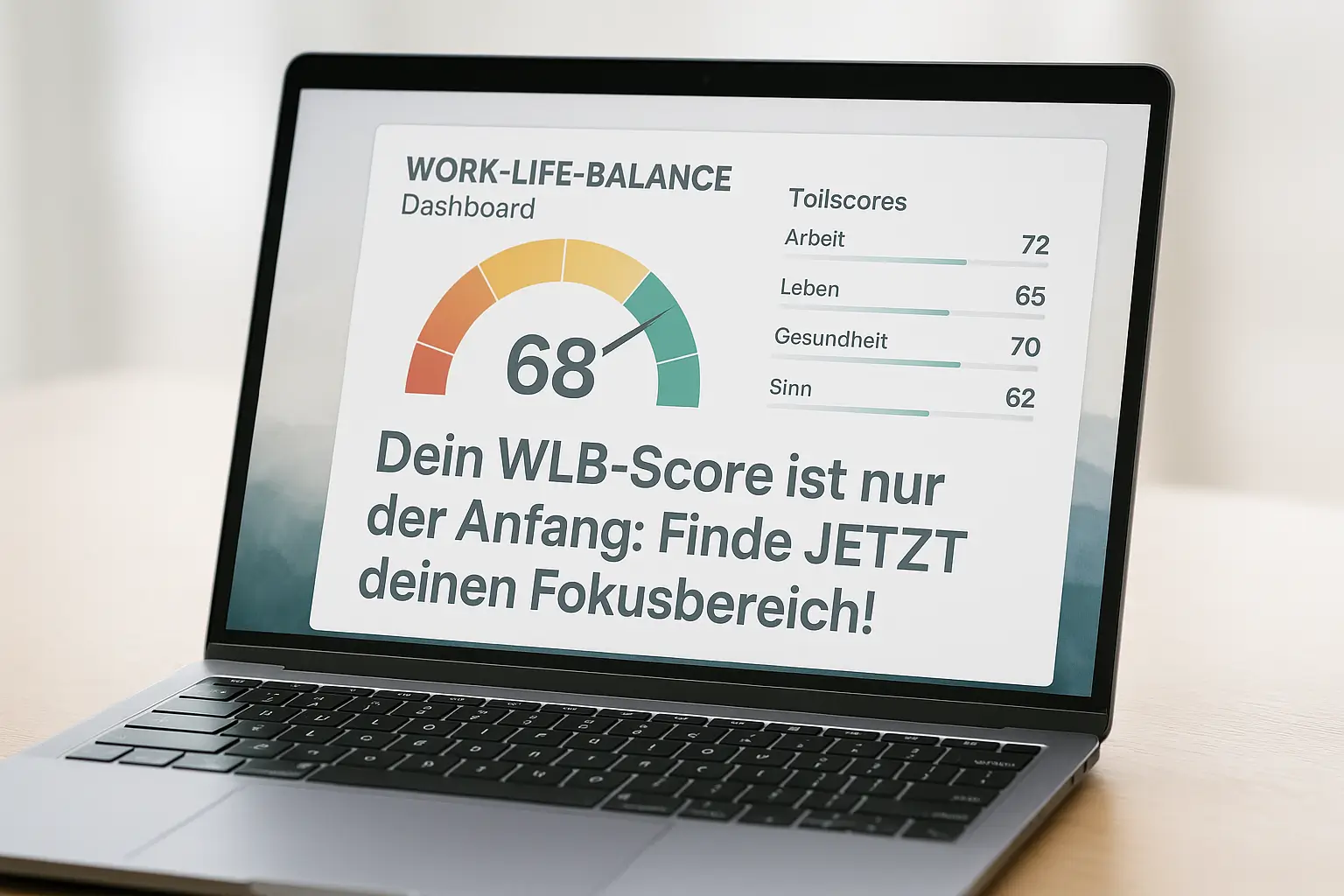 Werkzeugkiste für ein leichteres Leben Work-Life-Balance Score