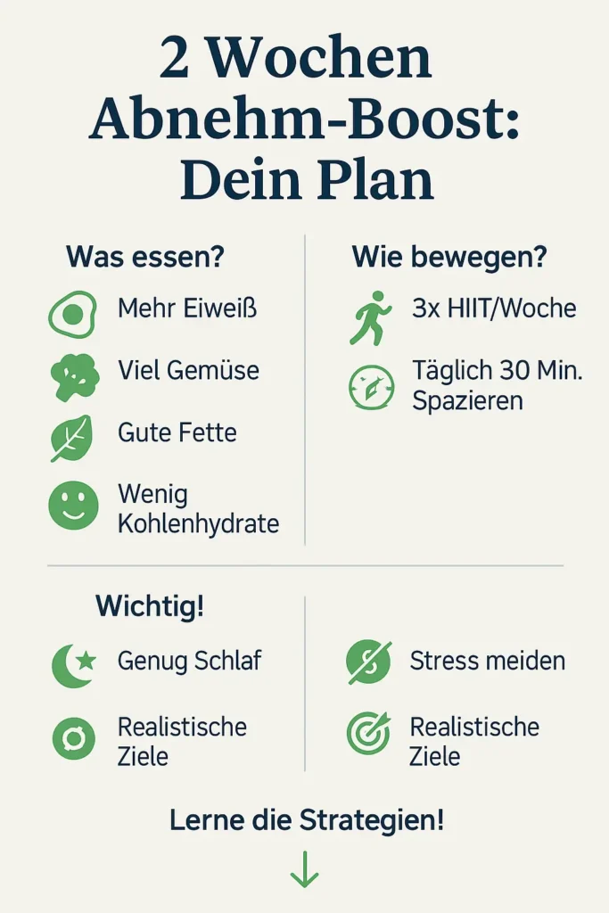 Abnehmen in 2 Wochen: So geht's! 2 Wochen Abnehm-Boost
