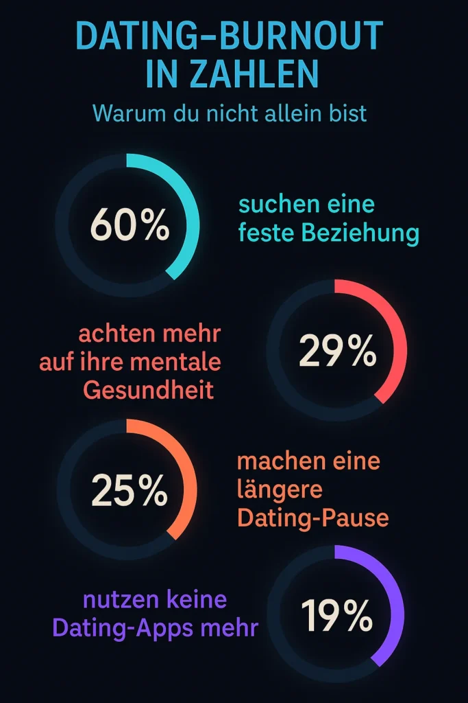 Dating-Burnout überwinden: So findest du die Freude zurück Dating-Burnout in Zahlen