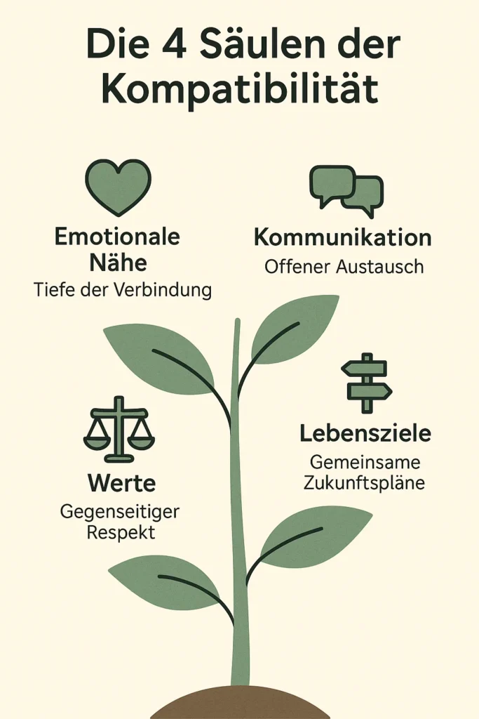 Kompatibilität: Der Schlüssel für glückliche Beziehungen? Die 4 Säulen der Kompatibilität