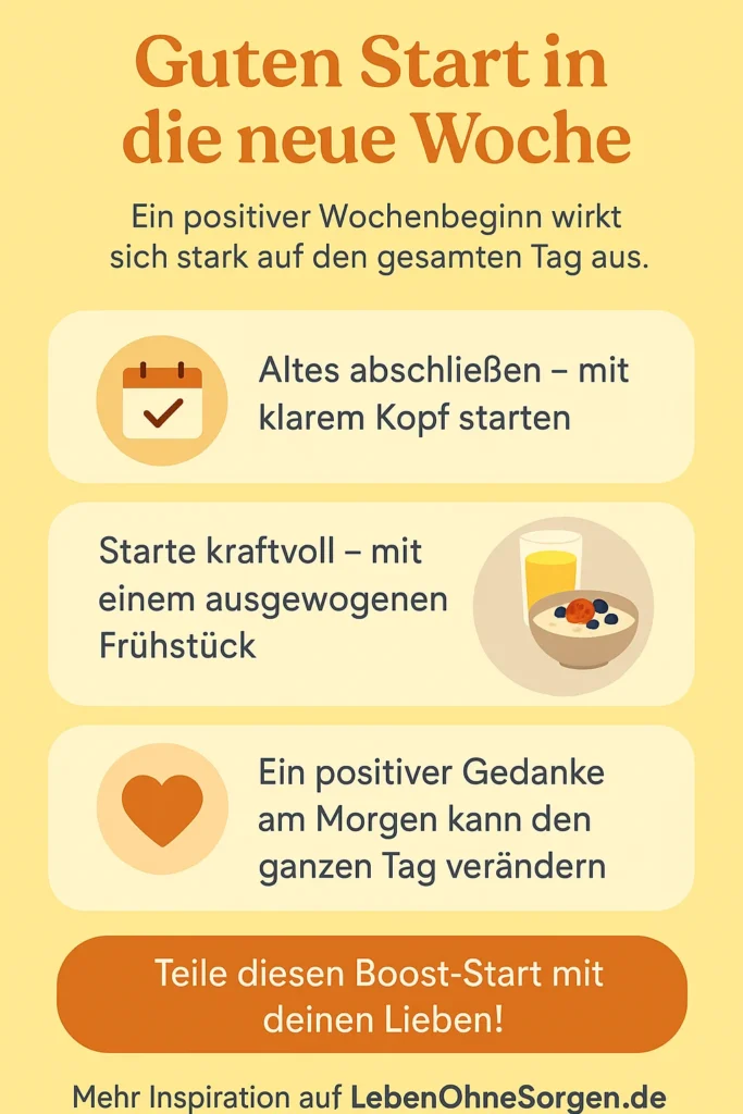 Guten Start in die neue Woche: Mehr als nur ein Gruß Guten Start in die neue Woche