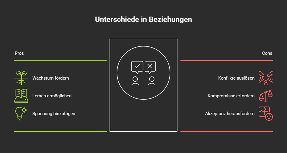Kompatibilität: Der Schlüssel für glückliche Beziehungen? Unterschiede: Ein Problem oder eine Chance?