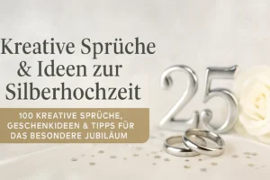 Kreative Sprüche und Ideen zur Silberhochzeit
