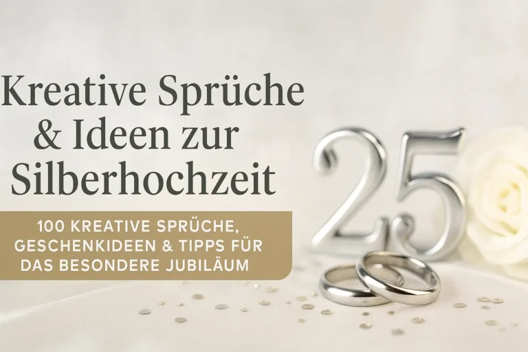 Kreative Sprüche und Ideen zur Silberhochzeit Kreative Sprüche und Ideen zur Silberhochzeit