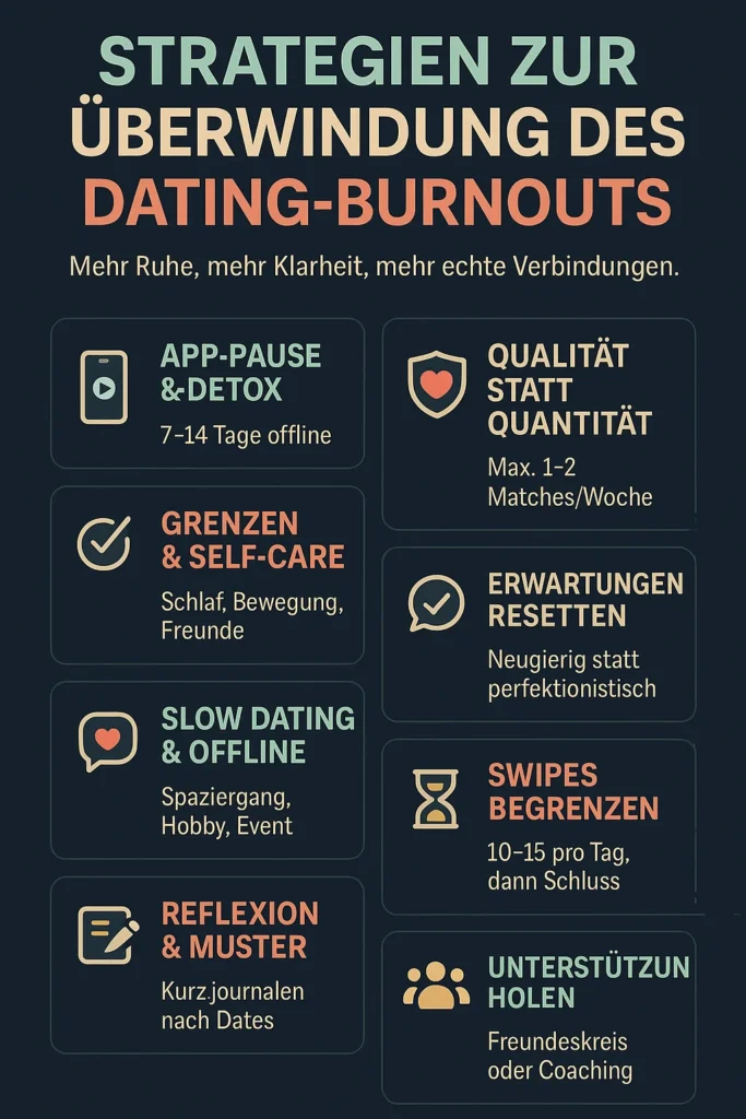 Dating-Burnout überwinden: So findest du die Freude zurück Strategien, um dein Dating-Burnout zu überwinden