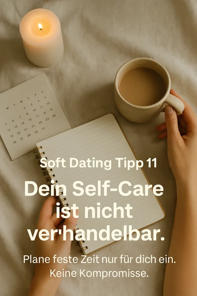 Soft Dating: 7 Regeln für tiefere Verbindungen statt Leere Dein Self-Care ist nicht verhandelbar
