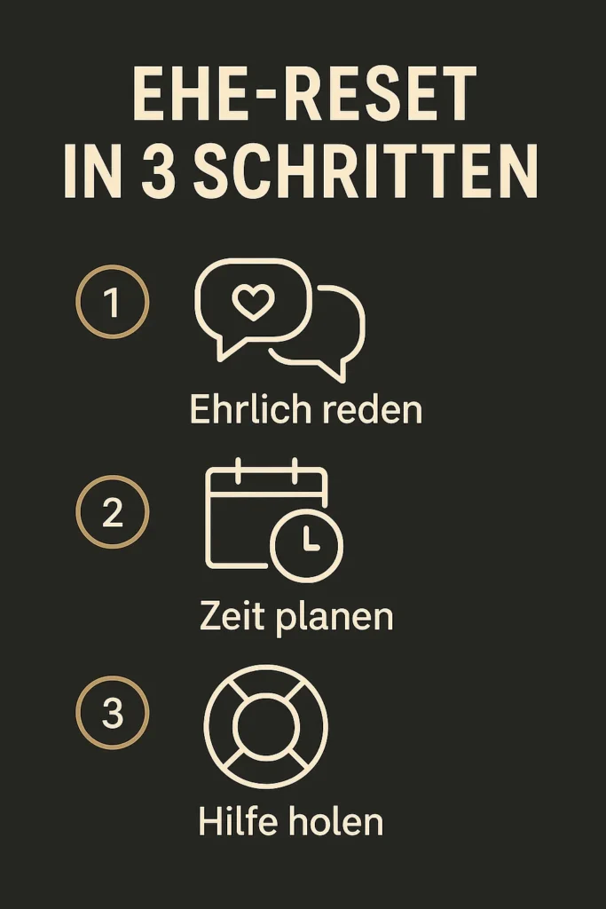 Ehe retten aber wie: 7 Wahrheiten, die du jetzt hören musst! Ehe-Reset in 3 Schritten