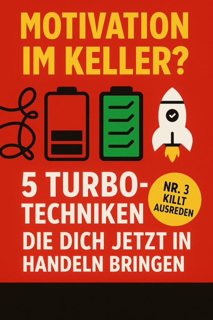 Vergiss, was du über Motivationstechniken wusstest: 6 brutale Wahrheiten, die wirklich funktionieren Motivation im Keller