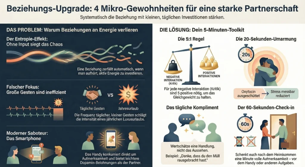 4 Mikro-Gewohnheiten für Partnerschaft