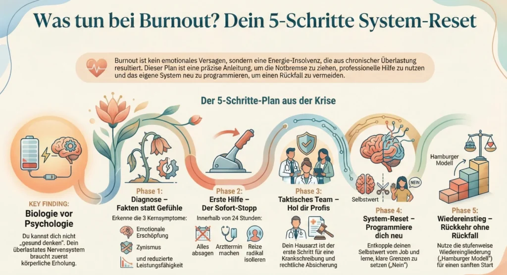 Burnout-Hilfe: 5-Schritte System-Reset