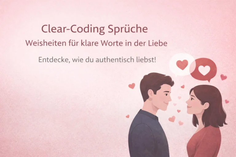 Clear-Coding Sprüche