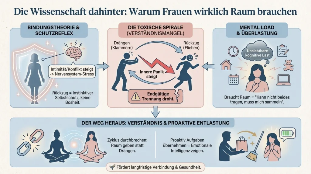 Die wissenschaftliche Ebene: Warum Frauen wirklich Abstand brauchen
