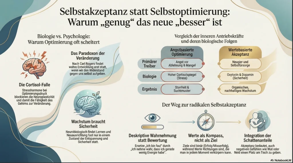 Selbstakzeptanz statt ständiger Selbstoptimierung