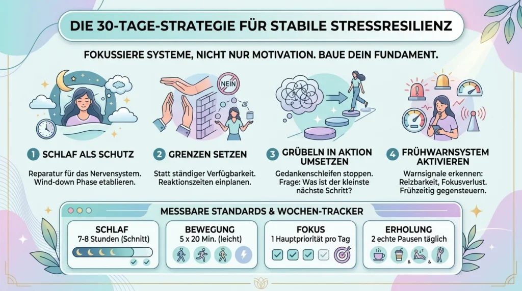 30 Tages Strategie für Stressrezilenz