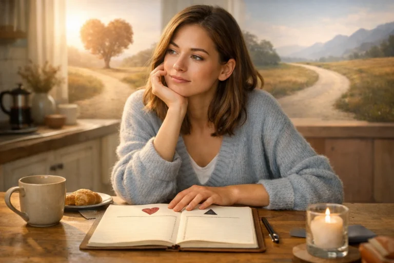 Frau bei emotionaler Klarheitsentscheidung in der Beziehung