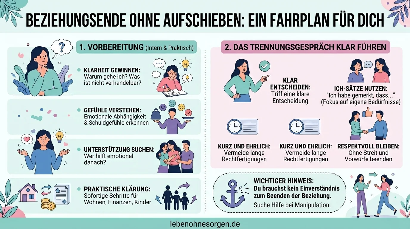 So bereitest du die Trennung vor, ohne dich ewig aufzuschieben