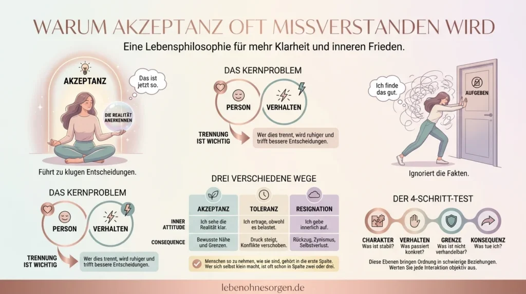 Menschen akzeptieren wie sie sind | Ohne dich selbst zu verlieren Warum Akzeptanz oft falsch verstanden wird