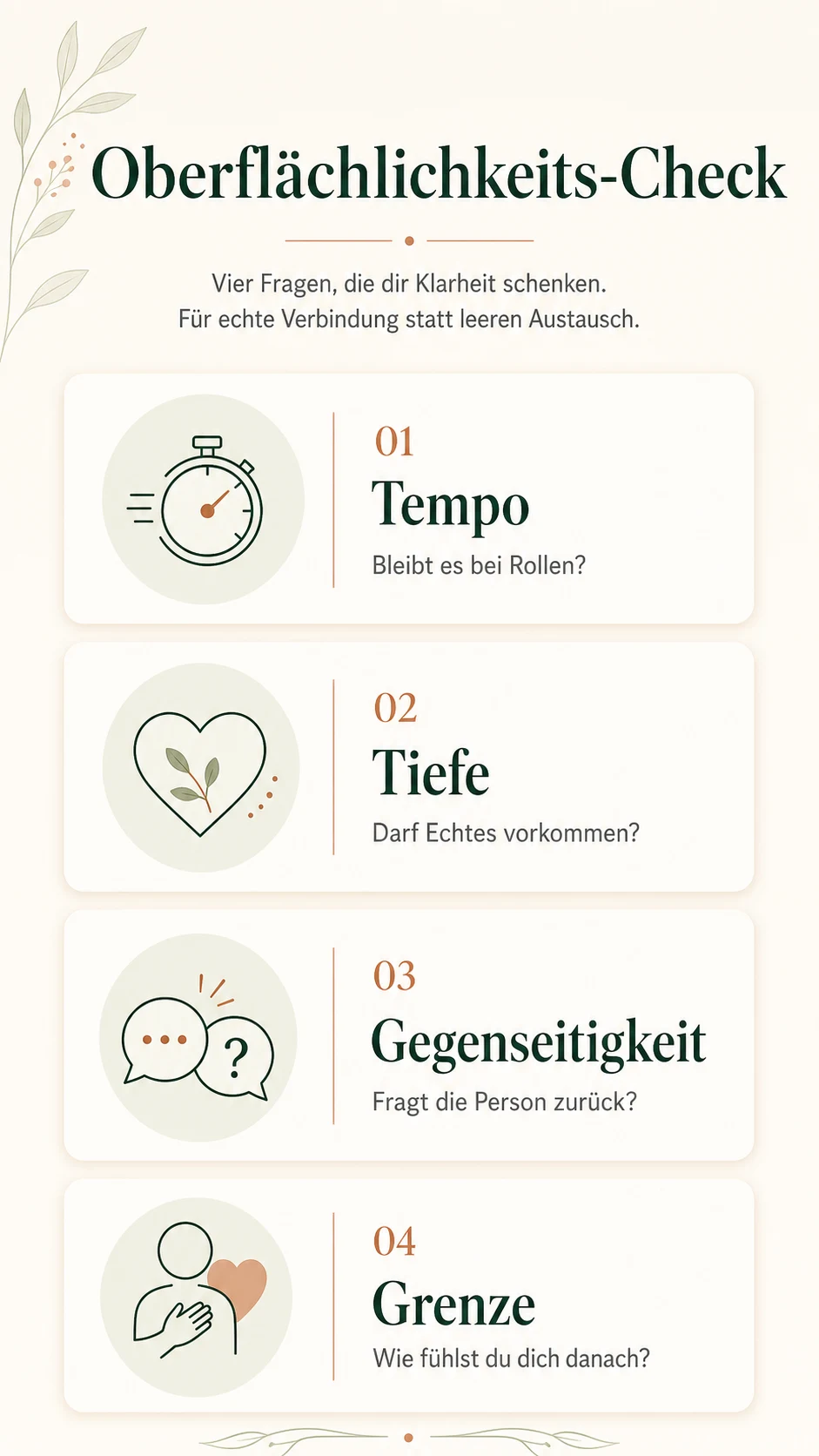 Oberflächliche Menschen erkennen: Zeichen, Bedeutung und Umgang Oberflächlichkeits-Check