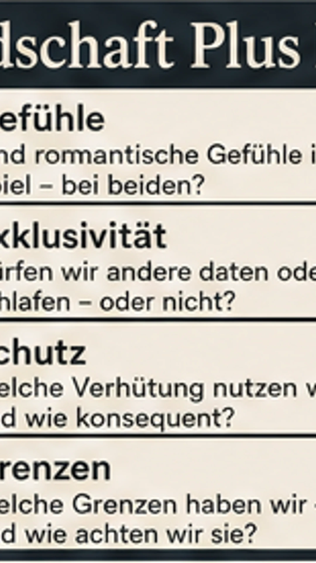 Freundschaft Plus klären mit Gefühlen, Exklusivität, Schutz und Grenzen