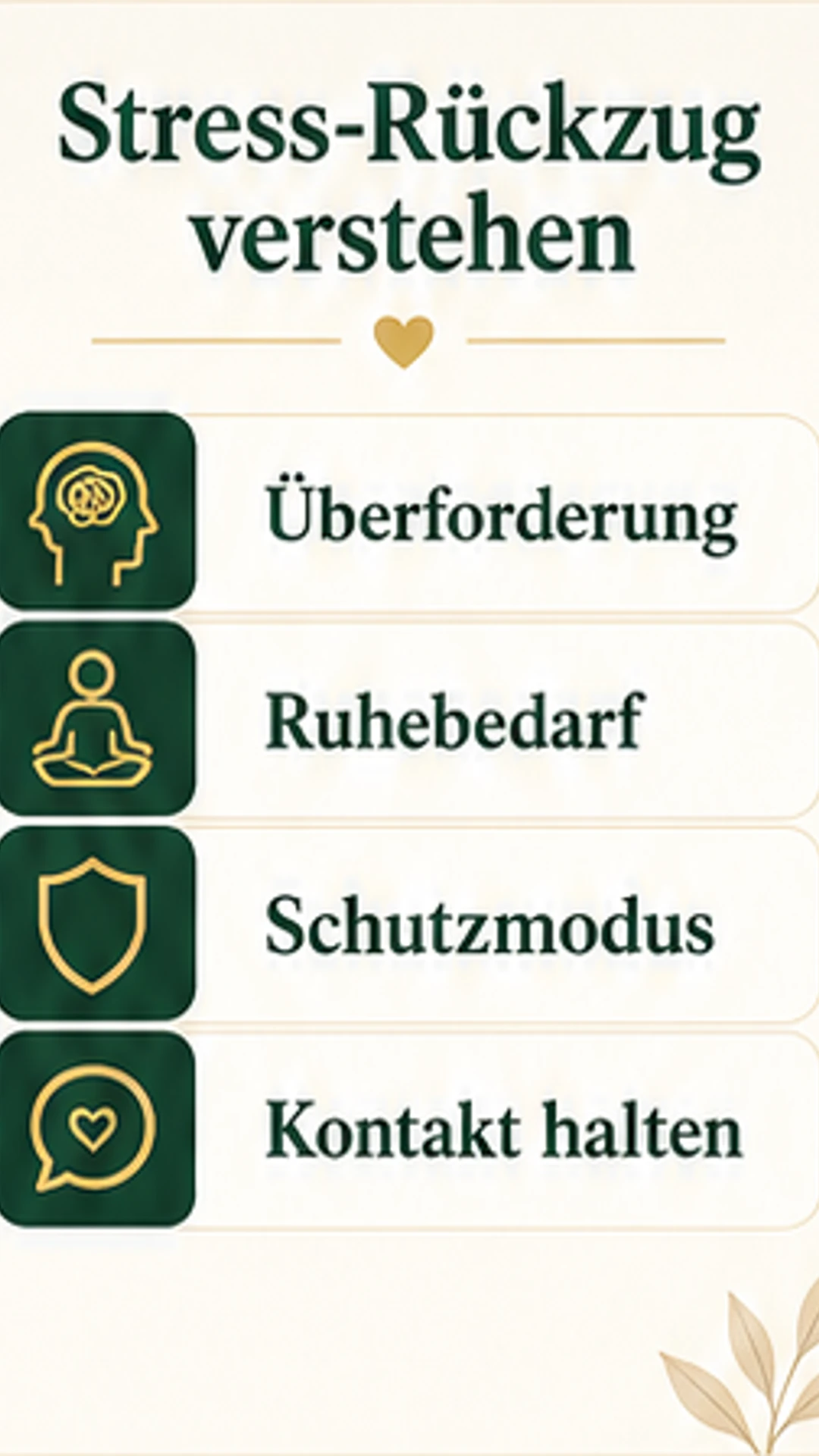 Warum ziehen sich Männer zurück, wenn sie Stress haben? Ruhig einordnen Stress-Rückzug verstehen mit Überforderung, Ruhebedarf, Schutzmodus und Kontakt halten