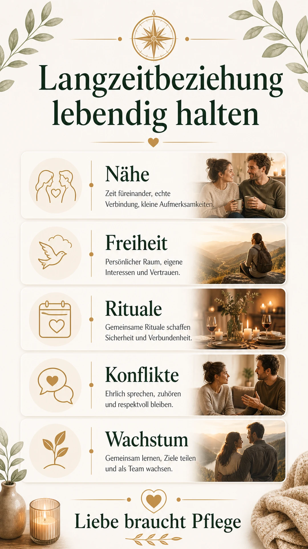 Langzeitbeziehung lebendig halten als Balance-Modell