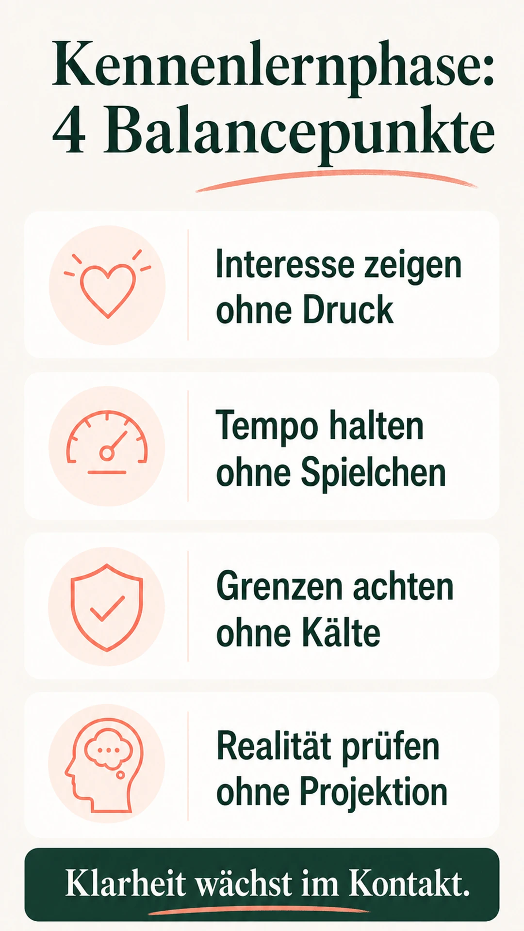 Fehler in der Kennenlernphase: 7 Muster und klare nächste Schritte Kennenlernphase als Balance aus Interesse, Tempo, Grenzen und Realität